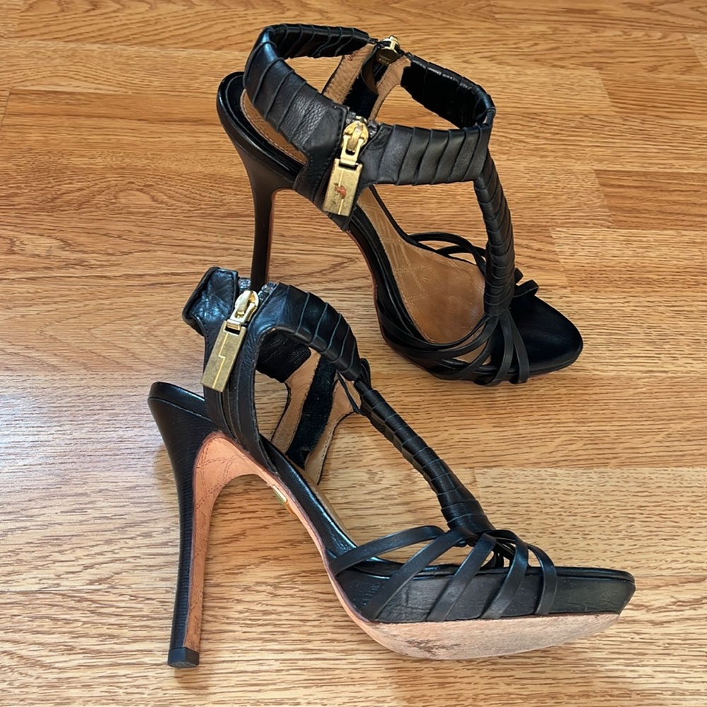 L.A.M.B. Strappy heels size 9